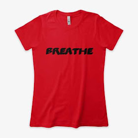 Breathe Women's Boyfriend Tee Shirt Red