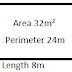 Find Area of a Rectangle by its Perimeter and Length