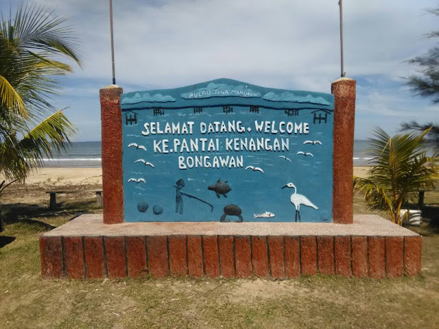 Berhujung minggu di Pantai Kenangan Bongawan