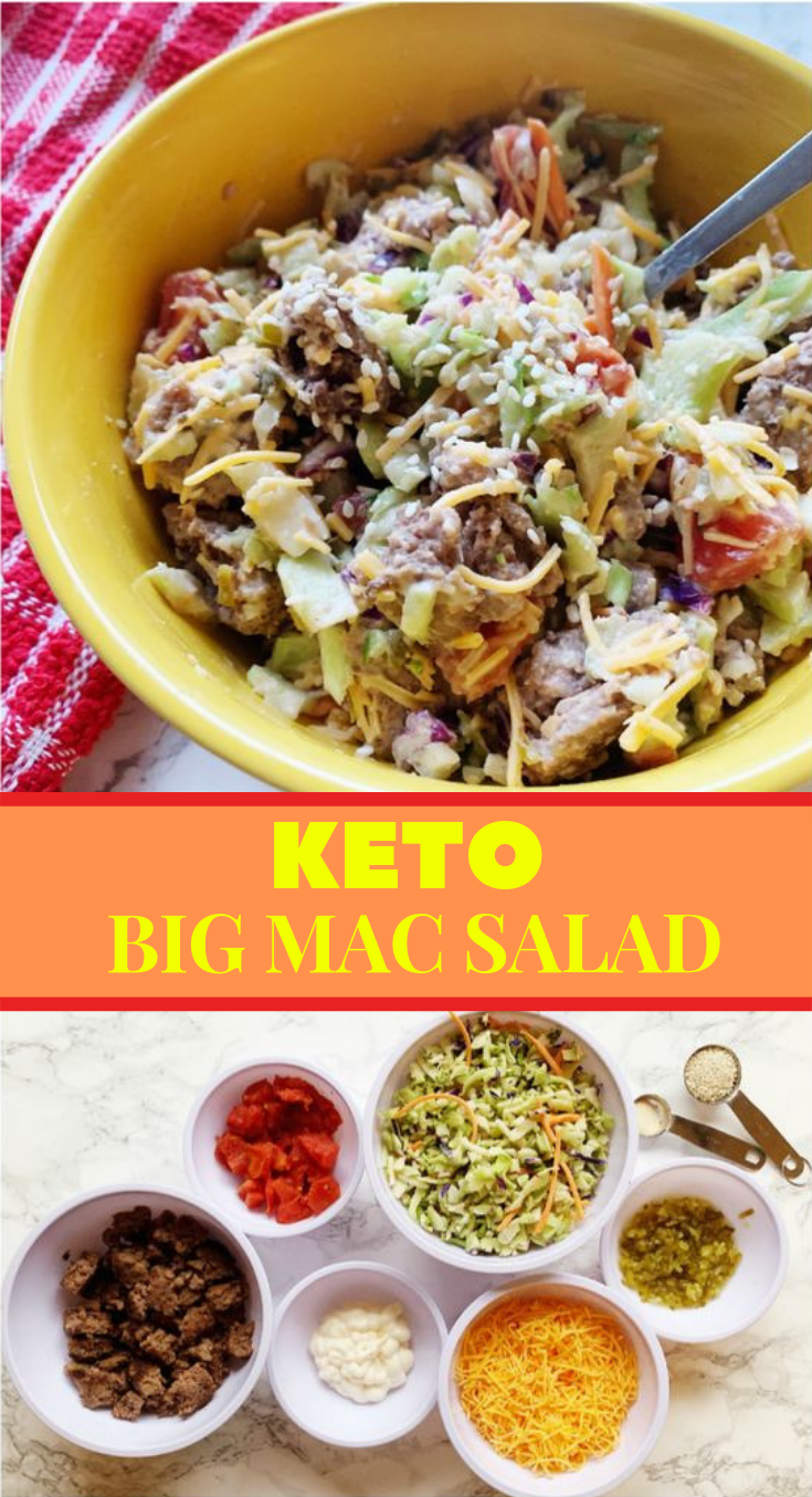 BIG MAC SALAD – KETO AND LOW CARB #Ketogenic #Diet