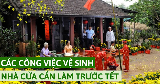 Các công việc vệ sinh trước tết