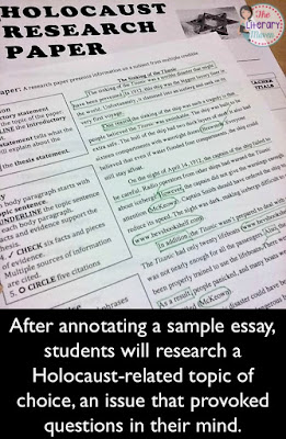 Teaching the Holocaust while reading a Holocaust-related novel can be challenging; there is so much information to be shared, but you don;t want to the topic to become overwhelming, distant, or unreal to students. Analyzing photographs from the time period, assigning students the identity of a Holocaust victim, and a mini-lesson on nutrition are all ways to help students make personal connections with the Holocaust.