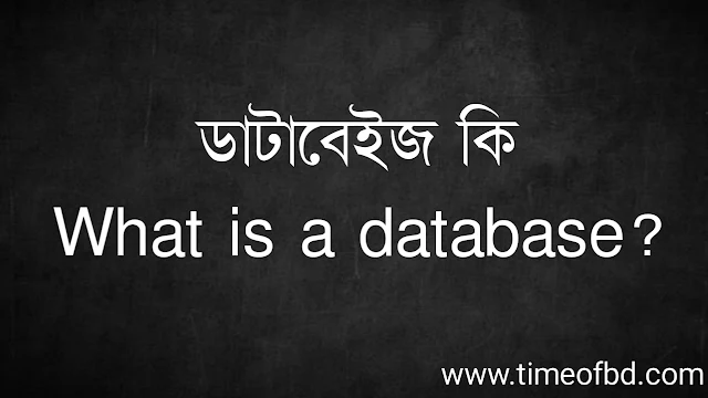 ডাটাবেইজ কি | What is a database?