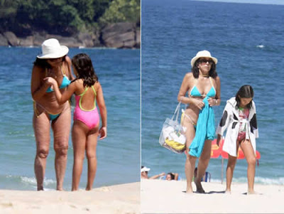 Betty Faria de biquini nas praias do Rio de Janeiro