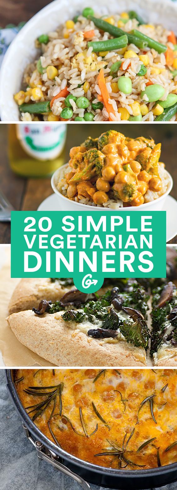 These simple recipes prove that sometimes less is more. #vegetariandinner