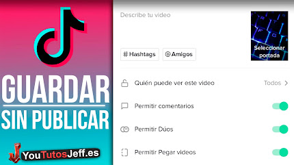 Como Guardar VIDEOS DE TIKTOK en la Galería SIN SUBIRLOS