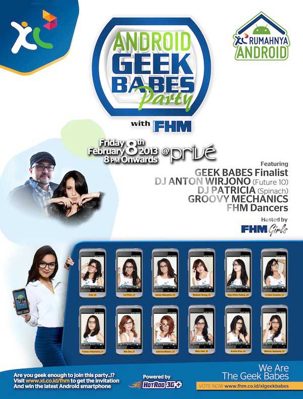 XL Geek Babes Party with FHM