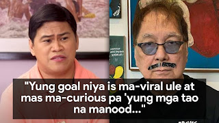 Joey de Leon tila nagpapapansin lang umano upang magpadami ng viewers ani Ogie Diaz