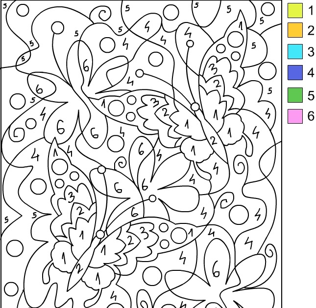 Free Color By Number 7