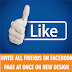 Invite all friends on facebook page at once on new design