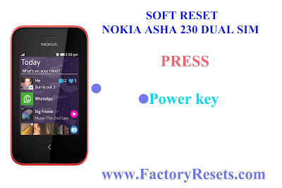 Soft Reset Nokia Asha 230 Dual SIM