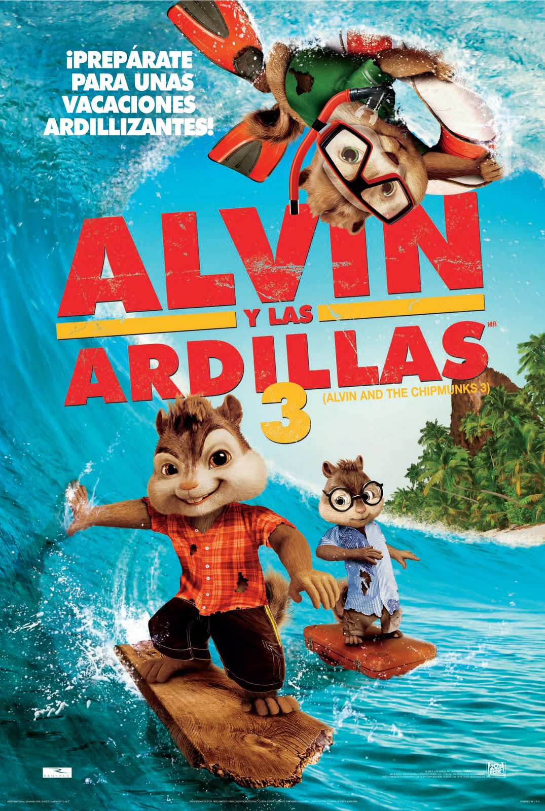 Cine Informacion y mas: 20th Century Fox - Alvin y las Ardillas 3: Datos  Curiosos