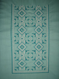 This is a cross stitch design that I made to embroider on my kurta