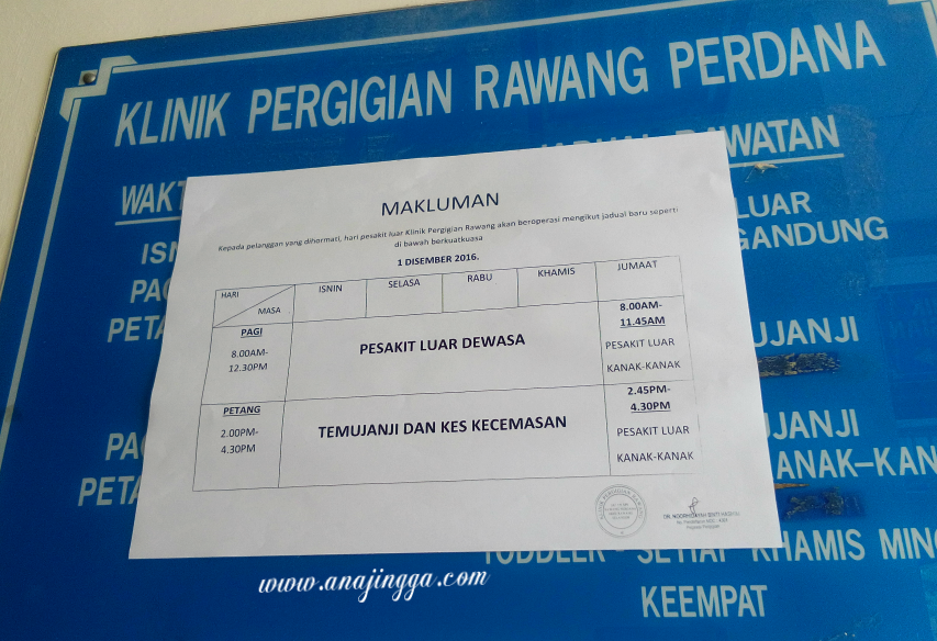 Sakit Tak Cabut Gigi Di Klinik Kerajaan ? - anajingga