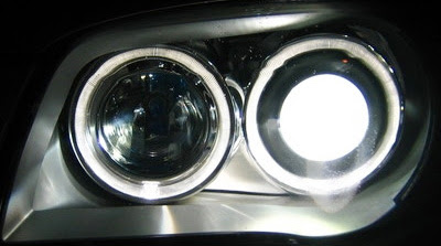 BMW E82 Angle Eyes Hyper White Bulbs