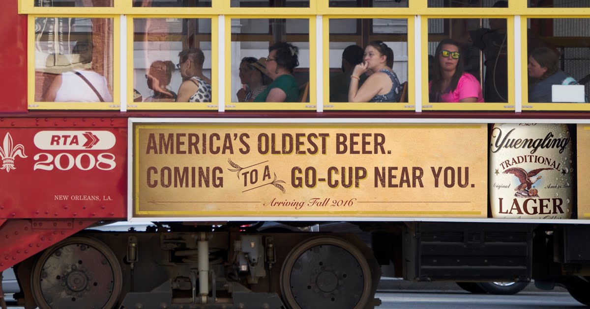 Yuengling Finally Comes To New Orleans, via Cerberus