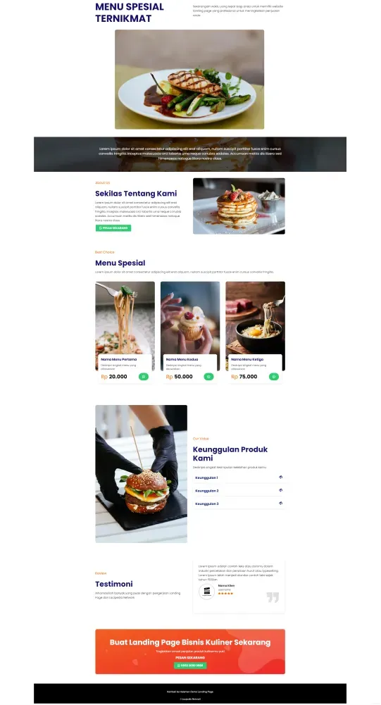 Demo Landing Page Lacipedia Network