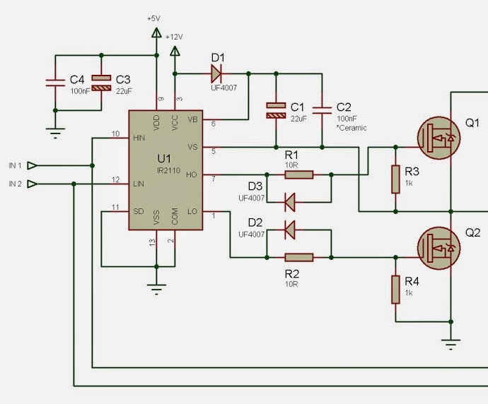 Mosfet sürücü entegre