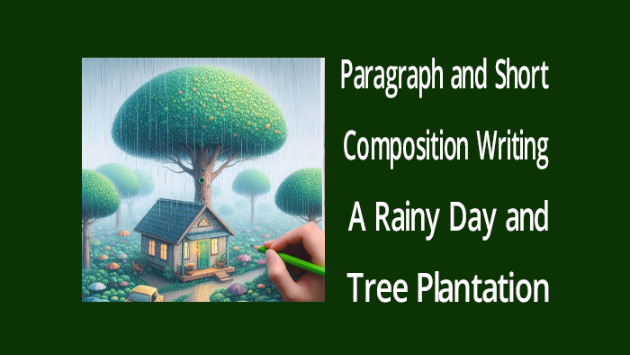 Write paragraph about A Rainy Day and Tree Plantation