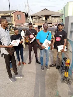 Flyer distribution in Ibadan