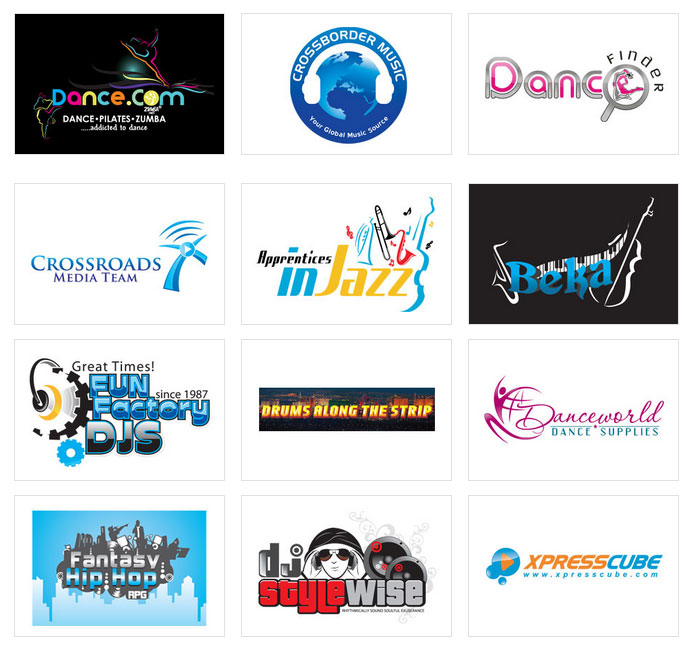 Custom Logo Design by LogoProDesign: Music and Dance Logo Design