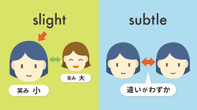 slight と subtle の違い