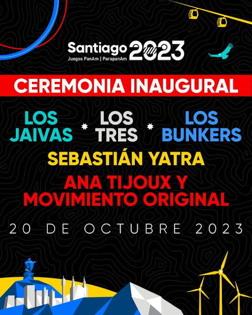cartel inauguración juegos panamericanos santiago 2023