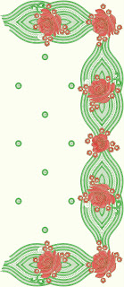 sari vert sarcelle concepteur de broderie