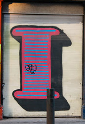 graffiti alphabet letter  I