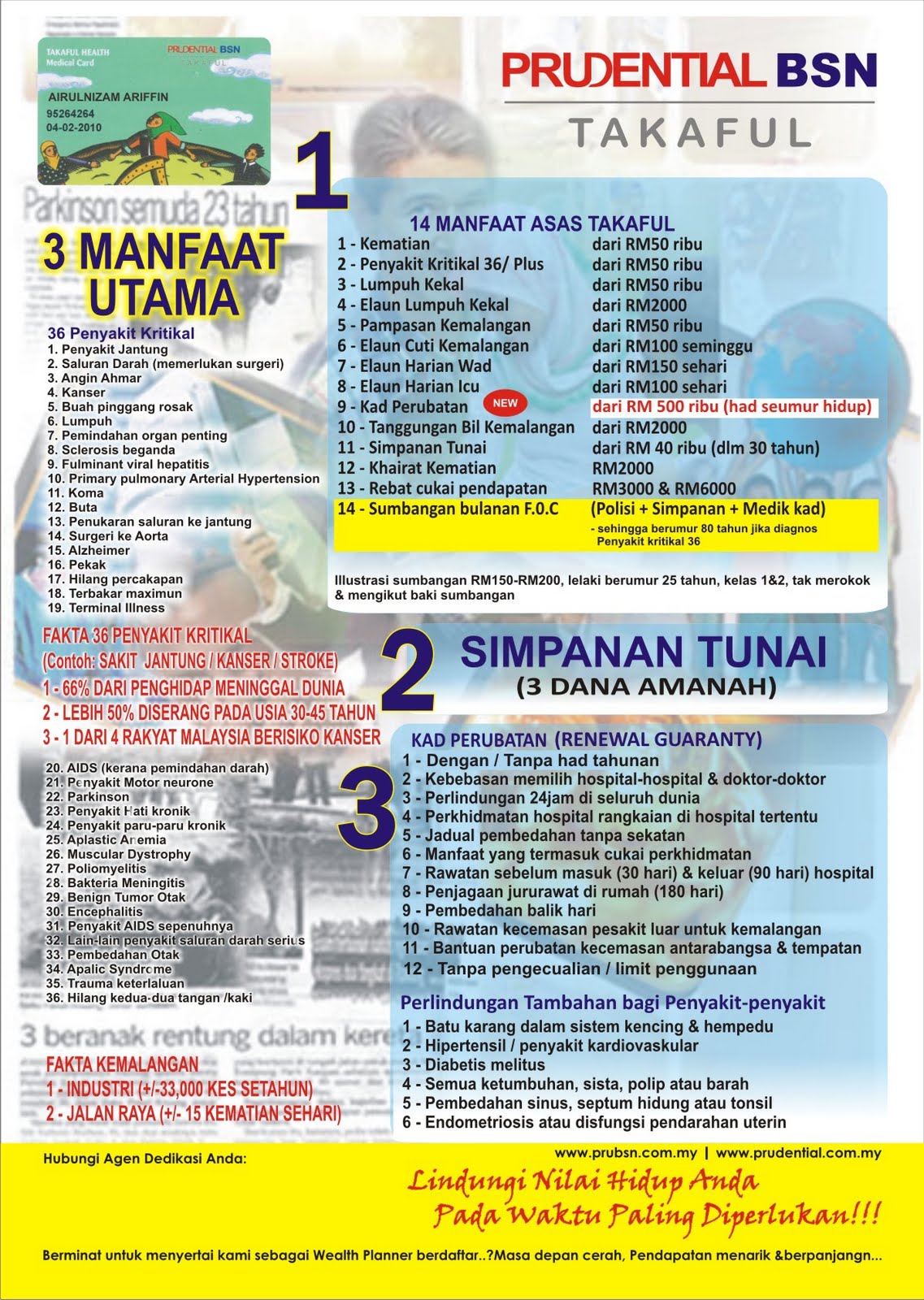 Prudential BSN Takaful Contoh Flyers PruBSN Takaful