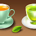Cups Saucers Vector
