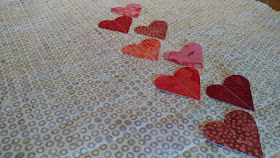 3D heart mini quilt