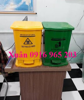 Thùng Chứa Chất Thải Lây Nhiễm Màu Vàng 15 Lít