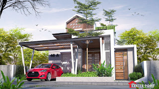 Jasa Arsitek Desain Gambar Rumah di Pekanbaru - Minimalis Modern Minimalist House Home Fasade