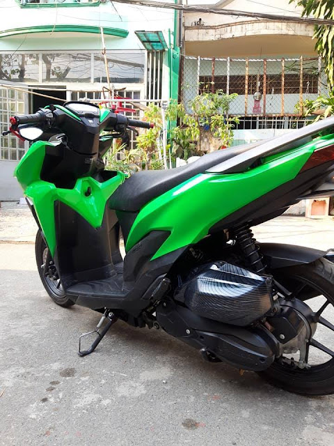 Mẫu Xe Honda Vario sơn màu xanh Z1000 cực đẹp