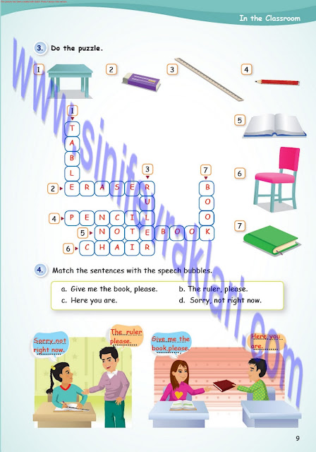4. Sınıf İngilizce Pantera Yayınları Çalışma Kitabı Cevapları Sayfa 9