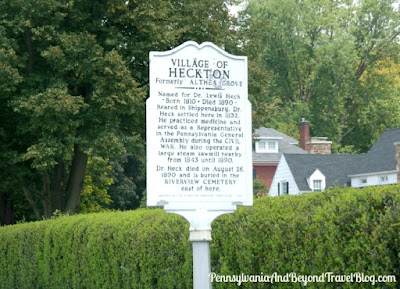Village of Heckton Historical Marker in Heckton, Harrisburg Pennsylvania