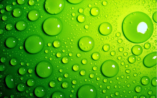 Water On Green Background Wallpaper
