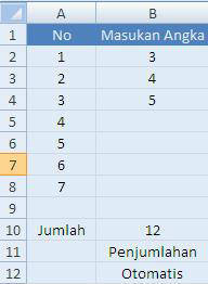 Cara Membuat Perhitungan Otomatis di Excel 2007