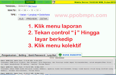 Cara Setting Transaksi Secara Kolektif PPOB Bukopin