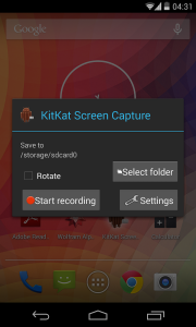 How to screen record using the Android 4.4 KitKat Screen Capture App