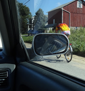 Biker with Short Shorts