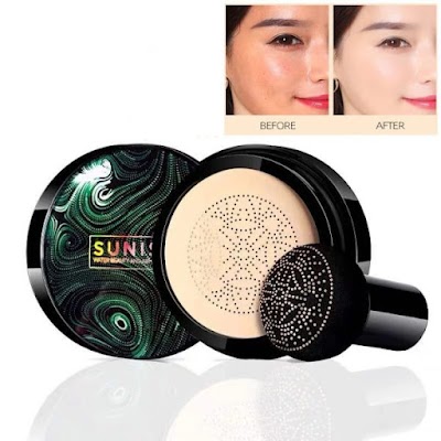 Sunisa Mushroom Air Cushion BB & CC Cream – Waterproof, Full Coverage, Long-Lasting Matte Finish & SPF Protection