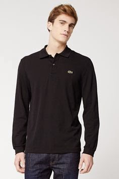 lacoste shirts black