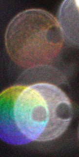 gradient color orb with semi-oval hole