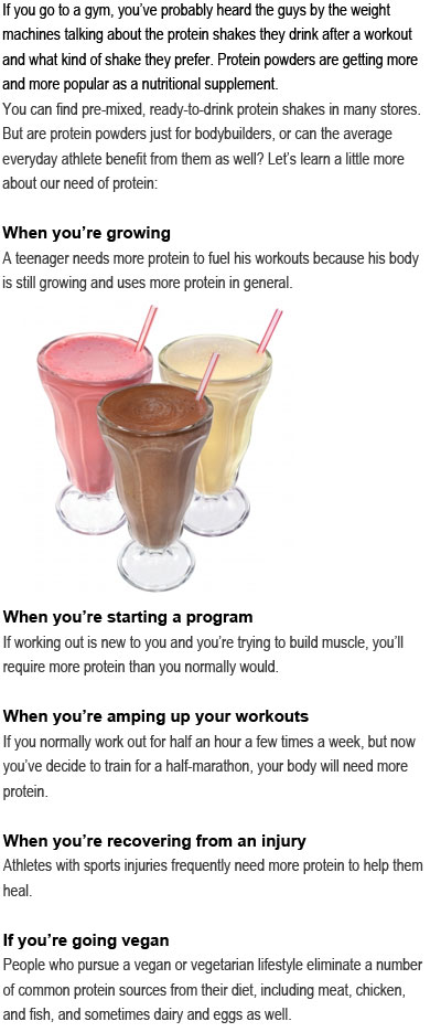 Protein shakes bad for you