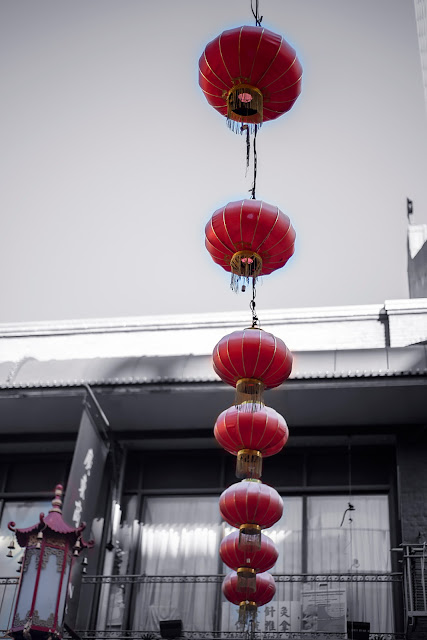 red lanterns photography city streets