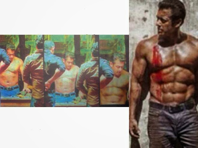 Salman Khan flaunting fake abs in Jai Ho, Salman Khan, Fake body, Abs, Jai Ho, Krissh fame, Hrithik Roshan, Shah Rukh Khan