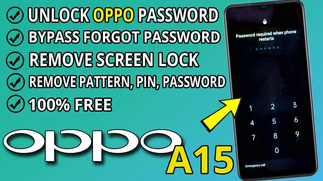 How To Reset Password Oppo A15 and Unlock Forgot Code Lock Screen
