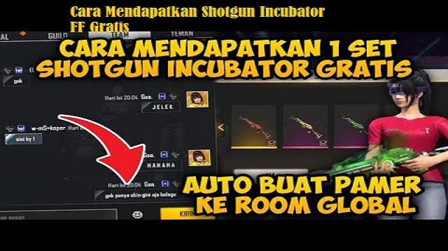 Cara Mendapatkan Shotgun Incubator FF Gratis